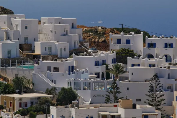 Ios Greece July 2019 Hotels Rooms Rent Village Ios Cyclades — Foto Stock
