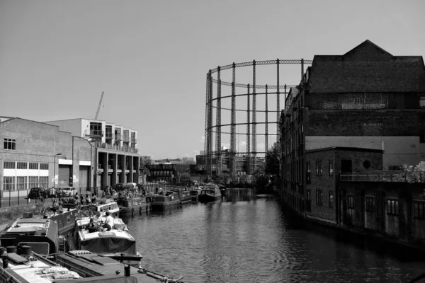 Greenwich United Kingdom May 2018 Black White View River Thames — Stockfoto