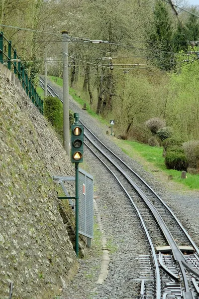 Railway Tracks Forest North Israel — Fotografia de Stock