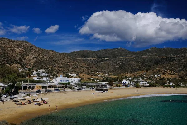 그리스 2011 그리스의 요소요소에 아름다운 모래사장의 — 스톡 사진