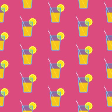 Yakut arkaplanda limonata deseni