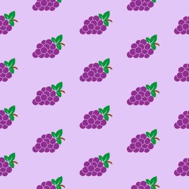 Mor arkaplanda üzüm deseni 