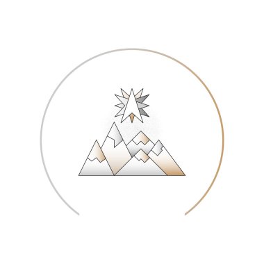 Dağların altında güneş pusulası