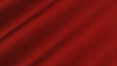 Soyut basitliğe sahip özel bir arkaplan üzerinde hareket eden katı kırmızı dokunmuş doku dalgaları