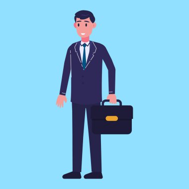 İş adamı karakter çizimi