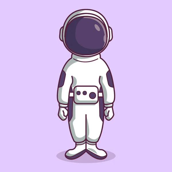 Zeichentrickfigur Astronaut — Stockvektor