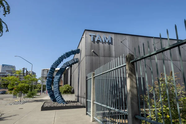 Tacoma Usa 2021 Augusztus Körül Utcai Kilátás Tacoma Művészeti Múzeumra — Stock Fotó