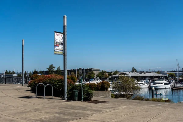 Tacoma Usa Augusti 2021 Vidsträckt Utsikt Över Thea Foss Waterway — Stockfoto