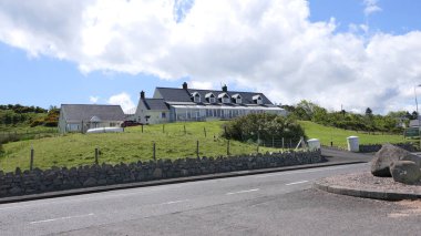 Ballygally Holiday Apartmanları Yemek şirketi Antrim Coast Kuzey İrlanda 22 Mayıs 2020