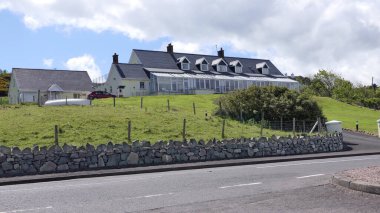 Ballygally Holiday Apartmanları Yemek şirketi Antrim Coast Kuzey İrlanda 22 Mayıs 2020