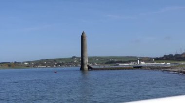 Chaine Memorial Beach at Larne Harbour Co Antrim Northern Ireland 