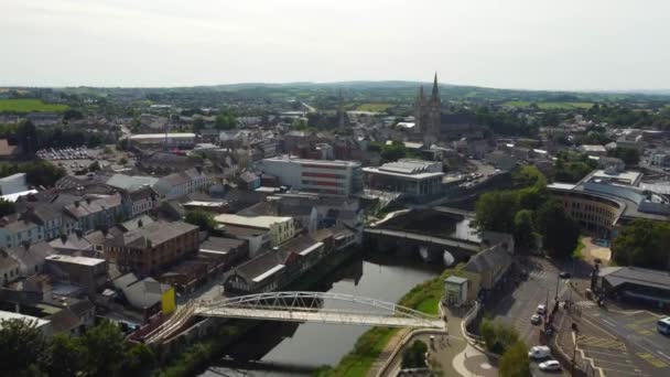Bridges River Omagh Tyrone Northern Ireland — Vídeo de stock