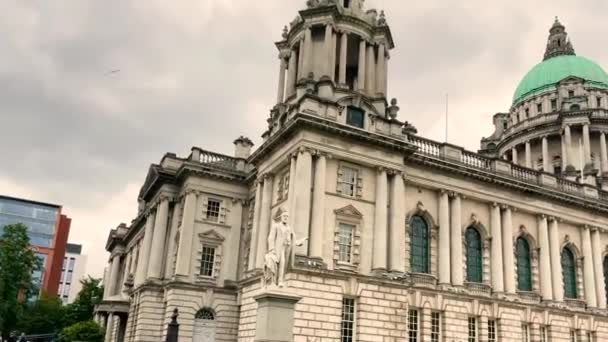 Belfast City Hall Antrim Northern Ireland — Stok video