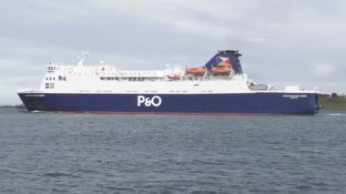 Larne 'dan Cairnryan' a P & O Feribot 14 Mart 2021
