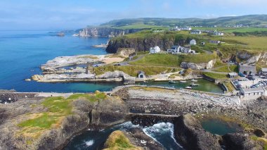 Ballintoy Harbour Demir Adalar Game of Thrones (Taht Oyunları) Film konumu Kuzey İrlanda Ortak Antrim 