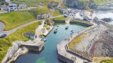 Ballintoy Harbour near Giants Causeway Co. Antrim Northern Ireland clipart