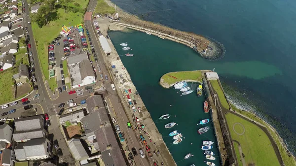 Aerial View Carnlough Antrim Northern Ireland — Stock Photo, Image
