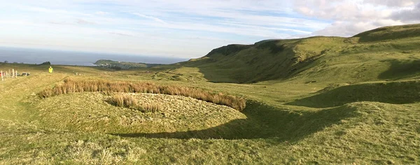 Neolitik Barrows Knockdhu Cairncastle Antrim Irlandia Utara — Stok Foto