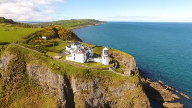 Blackhead Deniz Feneri Belfast Lough Co Antrim Kuzey İrlanda