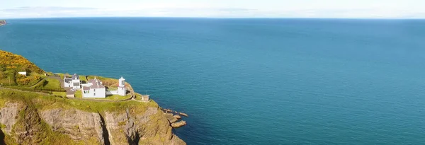 Paisagem Panorâmica Farol Blackhead Belfast Lough Antrim Irlanda Norte — Fotografia de Stock