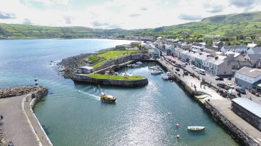 Carnlough Limanı Glencloy, Antrim Kuzey İrlanda 