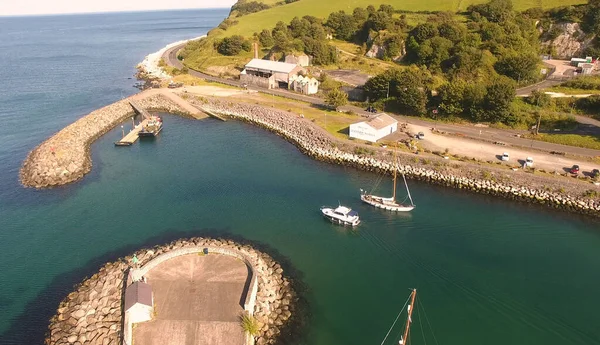 Glenarm Harbour Marina Antrim Irlandia Północna — Zdjęcie stockowe