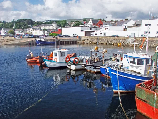 Boats Harbour Harbor Tied Ireland — Stock Photo, Image