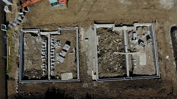 Construyendo Una Extensión Una Casa Bungalow — Foto de Stock