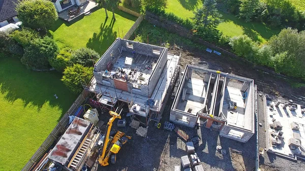 Bau Neuer Häuser Auf Einer Baustelle Irland — Stockfoto