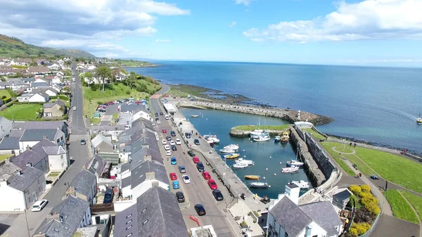 Carnlough Harbour Glencloy Antrim Irlande Nord — Photo