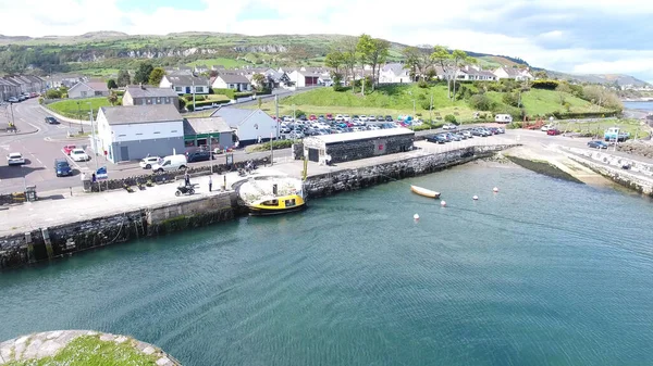 Carnlough Harbour Glencloy Antrim Észak Írország — Stock Fotó