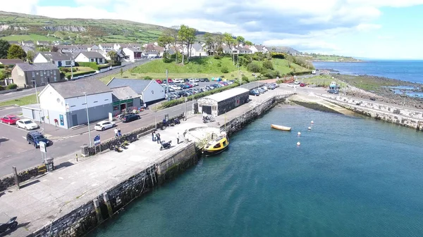 Carnlough Harbour Glencloy Antrim Northern Ireland — стокове фото