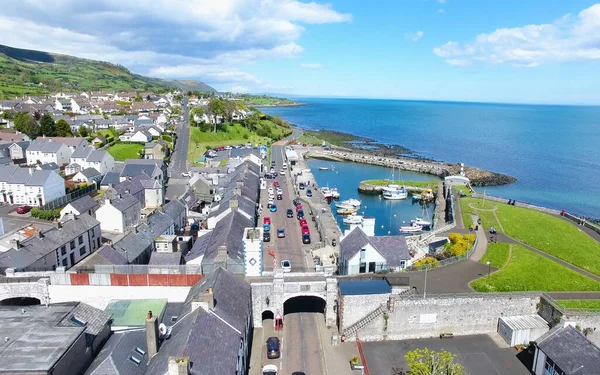 Carnlough Harbour Glencloy Antrim Northern Ireland — 图库照片