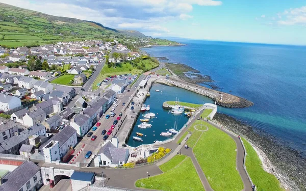 Carnlough Harbour Glencloy Antrim Northern Ireland — 图库照片