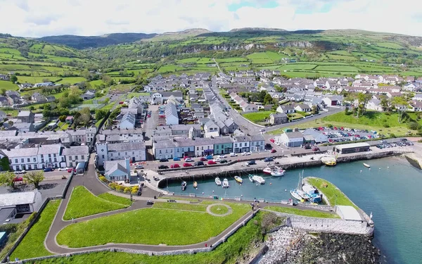 Carnlough Harbour Glencloy Antrim Northern Ireland — 图库照片