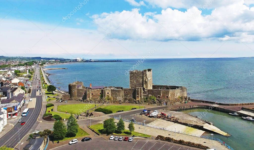 Carrickfergus Castle Belfast Co Antrim Northern Ireland where King William orange landed in 1690 