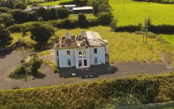 Drumnagreagh House Hotel Derelict Ruin Glenarm Antrim North Ireland — стоковое фото