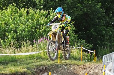 Endurocross motosiklet yarışı Glenarm Co. Antrim Kuzey Irelland 08-08-21