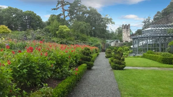 Gargens Glenveagh Castle John Adair Derryveagh Donegal — Foto de Stock