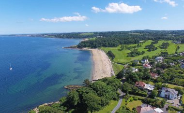 Hellen Körfezi Belfast Lough Kuzey İrlanda deniz feneri sahil güvenlik görevlisi Rnli Carrickfergus