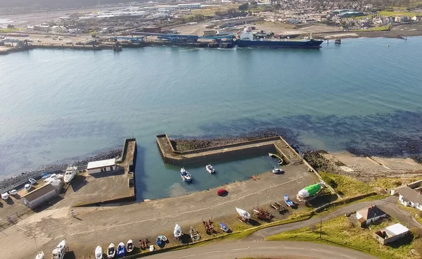 Islandmagee Boat Club Harbour Antrim Northern Ireland — 图库照片