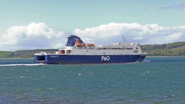 Larne 'dan Cairnryan' a P & O Feribot 14 Mart 2019