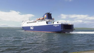Larne 'dan Cairnryan' a P & O Feribot 14 Mart 2019