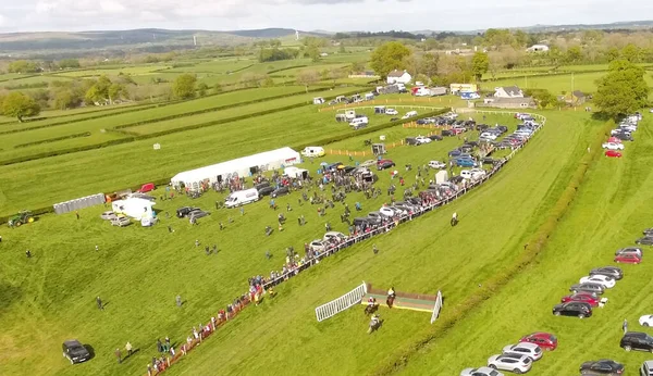 Point Point Horse Racing Steeplechase Caherty Road Broughshane Ballymena Antrim — Foto Stock