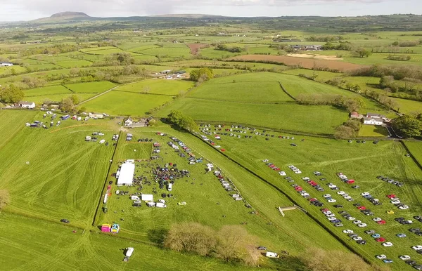 Point Point Horse Racing Steeplechase Caherty Road Broughshane Ballymena Antrim — стоковое фото