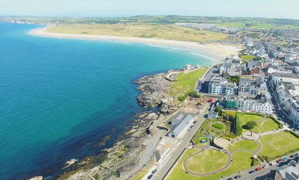 Portrush Town Oceano Atlântico North Coast Antrim Irlanda Norte — Fotografia de Stock