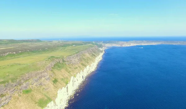 Rathlin Island Aerial Photo Atlantic Ocean 아일랜드 — 스톡 사진