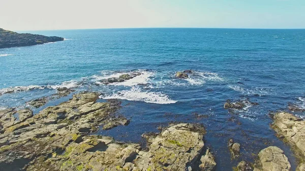 Rocas Mar Irlanda Océano Atlántico Costa Giants Causeway Antrim Irlanda —  Fotos de Stock