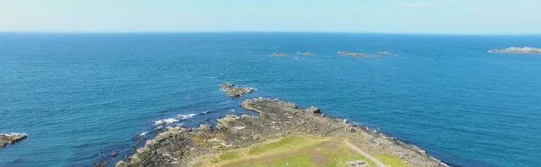Rocks Ierse Zee Atlantische Oceaan Aan Kust Giants Causeway Antrim — Stockfoto