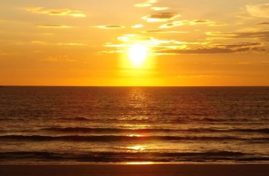 Donegal İrlanda Atlantik Okyanusunda Gün Batımı